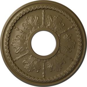 image13 78quotOD x 3 34quotID x 1 14quotP Tirana Ceiling Medallion Fits Canopies up to 4 34quotMississippi Mud Flat Finish