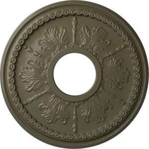 image13 78quotOD x 3 34quotID x 1 14quotP Tirana Ceiling Medallion Fits Canopies up to 4 34quotPainted Turtle Flat Finish