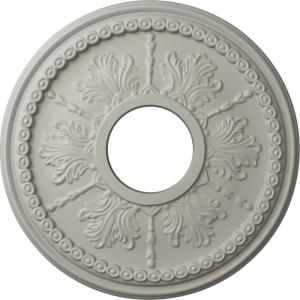 image13 78quotOD x 3 34quotID x 1 14quotP Tirana Ceiling Medallion Fits Canopies up to 4 34quotPot of Cream Flat Finish