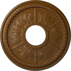image13 78quotOD x 3 34quotID x 1 14quotP Tirana Ceiling Medallion Fits Canopies up to 4 34quotSmokey Topaz Flat Finish