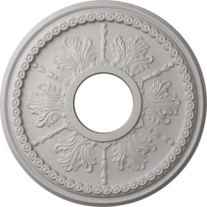 image13 78quotOD x 3 34quotID x 1 14quotP Tirana Ceiling Medallion Fits Canopies up to 4 34quotUltra Pure White Flat Finish