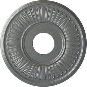 image15 34quotOD x 3 78quotID x 34quotP Berkshire Ceiling Medallion Fits Canopies up to 7quotHandPainted Platinum