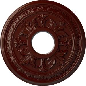 image15 38quotOD x 4 14quotID x 1 12quotP Baltimore Ceiling Medallion Fits Canopies up to 5 12quotBrushed Mahogany Flat Finish