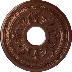 image15 38quotOD x 4 14quotID x 1 12quotP Baltimore Ceiling Medallion Fits Canopies up to 5 12quotCopper Penny Metallic Series