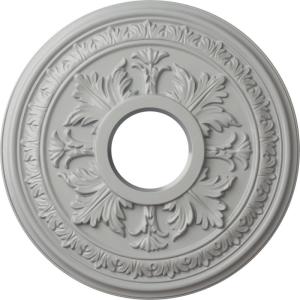image15 38quotOD x 4 14quotID x 1 12quotP Baltimore Ceiling Medallion Fits Canopies up to 5 12quotFrost Flat Finish