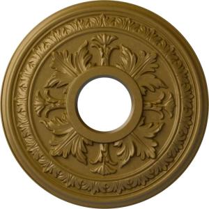 image15 38quotOD x 4 14quotID x 1 12quotP Baltimore Ceiling Medallion Fits Canopies up to 5 12quotGold Rush Metallic Series