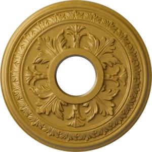 image15 38quotOD x 4 14quotID x 1 12quotP Baltimore Ceiling Medallion Fits Canopies up to 5 12quotIridescent Gold Metallic Series