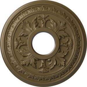 image15 38quotOD x 4 14quotID x 1 12quotP Baltimore Ceiling Medallion Fits Canopies up to 5 12quotMississippi Mud Flat Finish