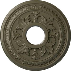 image15 38quotOD x 4 14quotID x 1 12quotP Baltimore Ceiling Medallion Fits Canopies up to 5 12quotPainted Turtle Flat Finish