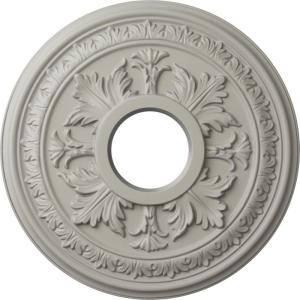 image15 38quotOD x 4 14quotID x 1 12quotP Baltimore Ceiling Medallion Fits Canopies up to 5 12quotPot of Cream Flat Finish
