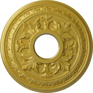 image15 38quotOD x 4 14quotID x 1 12quotP Baltimore Ceiling Medallion Fits Canopies up to 5 12quotRich Gold Metallic Series