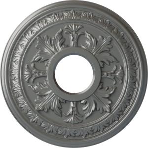 image15 38quotOD x 4 14quotID x 1 12quotP Baltimore Ceiling Medallion Fits Canopies up to 5 12quotSilver Metallic Series