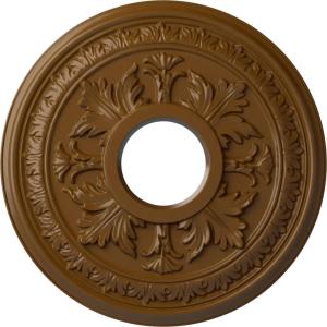 image15 38quotOD x 4 14quotID x 1 12quotP Baltimore Ceiling Medallion Fits Canopies up to 5 12quotSmokey Topaz Flat Finish