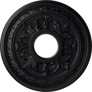 image15 38quotOD x 4 14quotID x 1 12quotP Baltimore Ceiling Medallion Fits Canopies up to 5 12quotSteel Gray Metallic Series