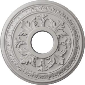 image15 38quotOD x 4 14quotID x 1 12quotP Baltimore Ceiling Medallion Fits Canopies up to 5 12quotUltra Pure White Flat Finish