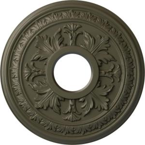 image15 38quotOD x 4 14quotID x 1 12quotP Baltimore Ceiling Medallion Fits Canopies up to 5 12quotWitch Hazel Flat Finish