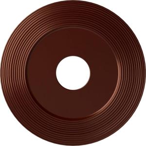image16 18quotOD x 3 58quotID x 1quotP Adonis Ceiling Medallion Fits Canopies up to 10 14quotAntique Copper Metallic Series