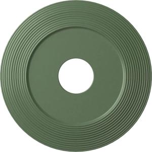image16 18quotOD x 3 58quotID x 1quotP Adonis Ceiling Medallion Fits Canopies up to 10 14quotAthenian Green Flat Finish