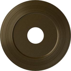 image16 18quotOD x 3 58quotID x 1quotP Adonis Ceiling Medallion Fits Canopies up to 10 14quotBrass Metallic Series