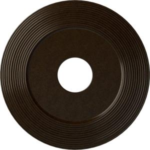 image16 18quotOD x 3 58quotID x 1quotP Adonis Ceiling Medallion Fits Canopies up to 10 14quotBronze Metallic Series