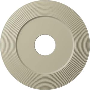 image16 18quotOD x 3 58quotID x 1quotP Adonis Ceiling Medallion Fits Canopies up to 10 14quotClear Yellow Flat Finish
