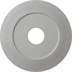 image16 18quotOD x 3 58quotID x 1quotP Adonis Ceiling Medallion Fits Canopies up to 10 14quotFrost Flat Finish