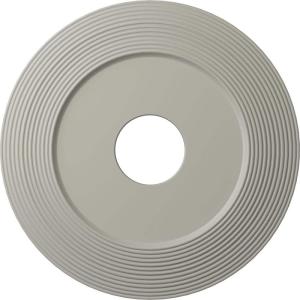 image16 18quotOD x 3 58quotID x 1quotP Adonis Ceiling Medallion Fits Canopies up to 10 14quotPot of Cream Flat Finish