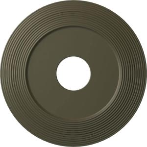 image16 18quotOD x 3 58quotID x 1quotP Adonis Ceiling Medallion Fits Canopies up to 10 14quotWitch Hazel Flat Finish