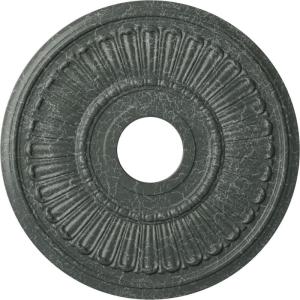 image16quotOD x 3 58quotID x 34quotP Melonie Ceiling Medallion Fits Canopies up to 6 38quotAthenian Green Crackle Flat Finish