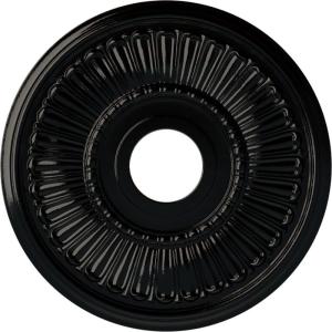 image16quotOD x 3 58quotID x 34quotP Melonie Ceiling Medallion Fits Canopies up to 6 38quotBlack Pearl Metallic Series