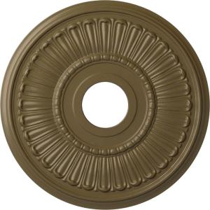 image16quotOD x 3 58quotID x 34quotP Melonie Ceiling Medallion Fits Canopies up to 6 38quotMississippi Mud Flat Finish
