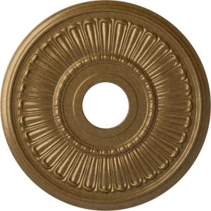 image16quotOD x 3 58quotID x 34quotP Melonie Ceiling Medallion Fits Canopies up to 6 38quotPale Gold Metallic Series