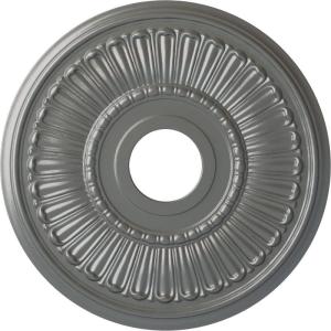 image16quotOD x 3 58quotID x 34quotP Melonie Ceiling Medallion Fits Canopies up to 6 38quotSilver Metallic Series