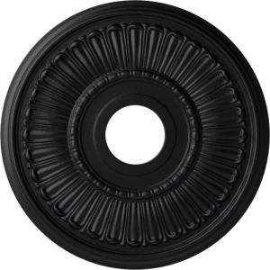 image16quotOD x 3 58quotID x 34quotP Melonie Ceiling Medallion Fits Canopies up to 6 38quotSteel Gray Metallic Series