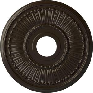 image16quotOD x 3 58quotID x 34quotP Melonie Ceiling Medallion Fits Canopies up to 6 38quotStone Hearth Flat Finish