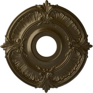 image18quotOD x 4quotID x 58quotP Attica Ceiling Medallion Fits Canopies up to 5quotBrass Metallic Series