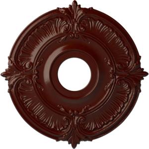 image18quotOD x 4quotID x 58quotP Attica Ceiling Medallion Fits Canopies up to 5quotBrushed Mahogany Flat Finish