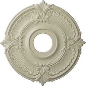 image18quotOD x 4quotID x 58quotP Attica Ceiling Medallion Fits Canopies up to 5quotClear Yellow Flat Finish
