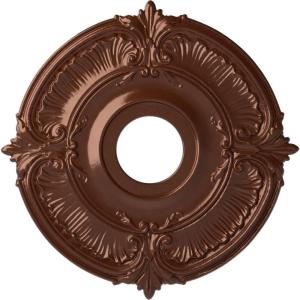 image18quotOD x 4quotID x 58quotP Attica Ceiling Medallion Fits Canopies up to 5quotCopper Penny Metallic Series