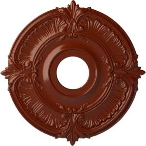image18quotOD x 4quotID x 58quotP Attica Ceiling Medallion Fits Canopies up to 5quotFirebrick Flat Finish