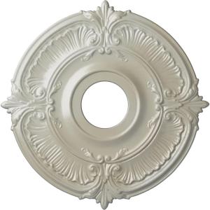 image18quotOD x 4quotID x 58quotP Attica Ceiling Medallion Fits Canopies up to 5quotFlash Blue Metallic Series