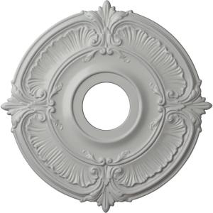 image18quotOD x 4quotID x 58quotP Attica Ceiling Medallion Fits Canopies up to 5quotFrost Flat Finish