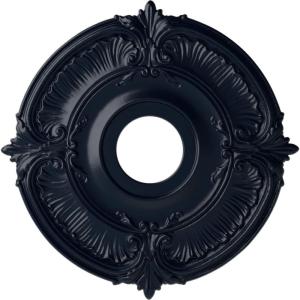image18quotOD x 4quotID x 58quotP Attica Ceiling Medallion Fits Canopies up to 5quotMidnight Dream Flat Finish
