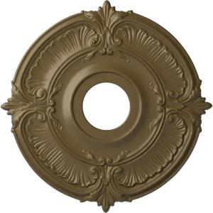 image18quotOD x 4quotID x 58quotP Attica Ceiling Medallion Fits Canopies up to 5quotMississippi Mud Flat Finish