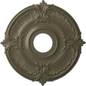 image18quotOD x 4quotID x 58quotP Attica Ceiling Medallion Fits Canopies up to 5quotPainted Turtle Flat Finish