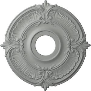 image18quotOD x 4quotID x 58quotP Attica Ceiling Medallion Fits Canopies up to 5quotPrimed