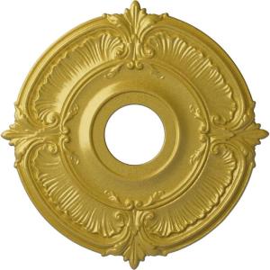 image18quotOD x 4quotID x 58quotP Attica Ceiling Medallion Fits Canopies up to 5quotRich Gold Metallic Series