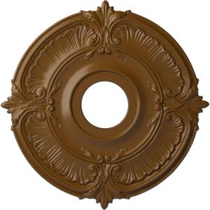 image18quotOD x 4quotID x 58quotP Attica Ceiling Medallion Fits Canopies up to 5quotSmokey Topaz Flat Finish