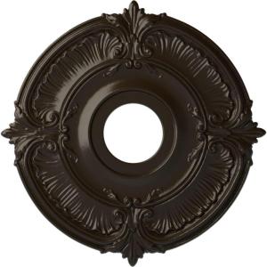 image18quotOD x 4quotID x 58quotP Attica Ceiling Medallion Fits Canopies up to 5quotStone Hearth Flat Finish