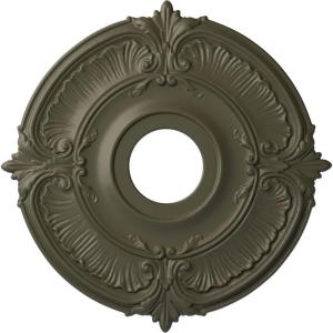 image18quotOD x 4quotID x 58quotP Attica Ceiling Medallion Fits Canopies up to 5quotWitch Hazel Flat Finish